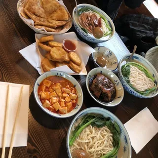 Fried Lotus Root and Shrimp Pies