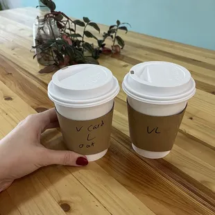 vanilla cardamom and vanilla latte