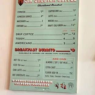 Menu!