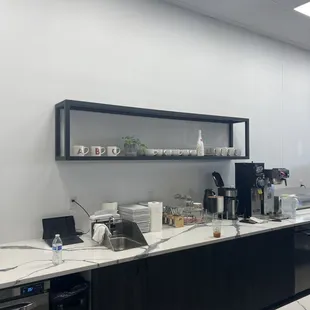 Behind the bar A B C mugs are the perfect touch!