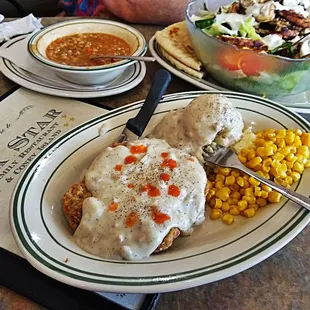 two plates of food