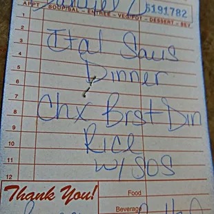 Can you tell what we had, great waitress with a load of experience , she&apos;s so kind
