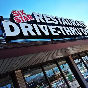drive thru sign