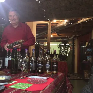 Jim (&amp; Dawn) the owners are very hospitable... Love the tasting room - elegantly cozy!