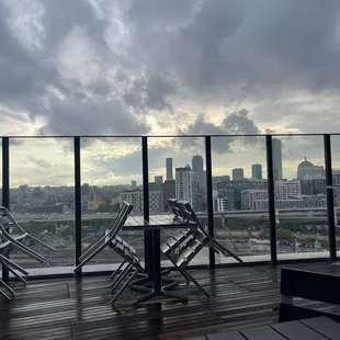 view from our table on the rooftop