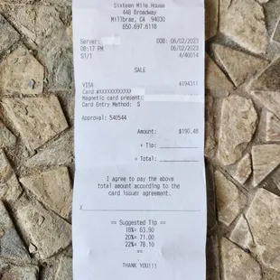 Receipt