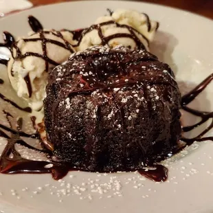 Chocolate Lava Cake w/ Ice Cream
