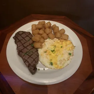 Saddle Steak and Eggs