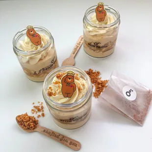 Going Bananas Over You! Fresh Banana Compote, Caramel Diplomat Cream, Nilla' Wafers, Chantilly Whip, Macademia Praline Crumble