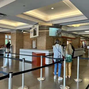 Line to purchase tickets