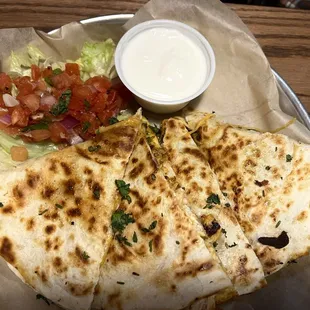 Quesadilla lunch