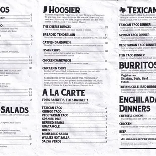 Menu - 2