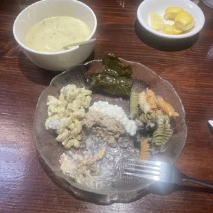 A little bit of this and that from the salad bar