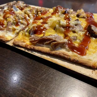 BBQ Brisket flatbread. (Highly recommend)