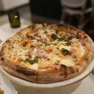 Shrimp pizza