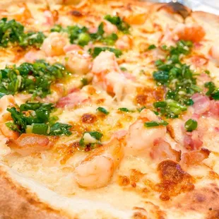 Shrimp and Bacon Pizza