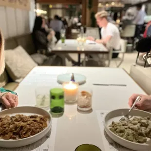 Great food but hard to talk to each other because the music is so loud