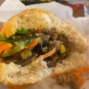 Inside banh mi