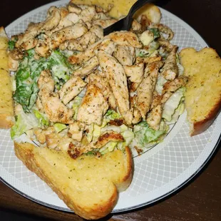 Ceasars salad was so good. Next time I'll ask for my dressing on the side