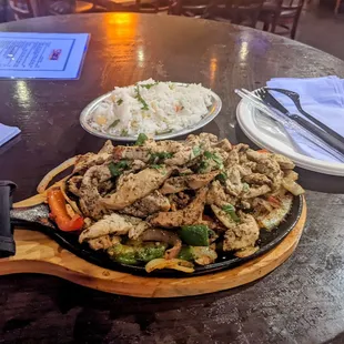 Chicken sizzle. Needed more flavor