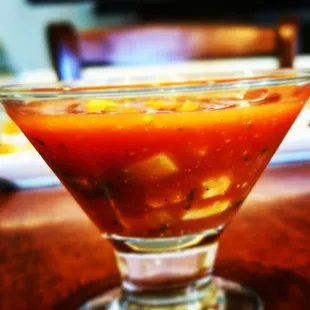 Gazpacho appetizer catering