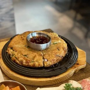 Seafood pancake