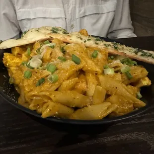 Chicken Khorma with pasta