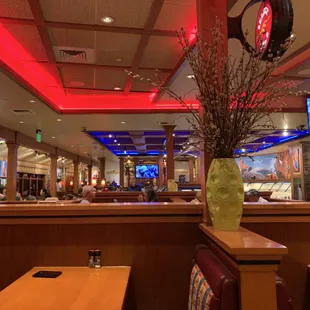 Inside.  Not your typical sizzler!
