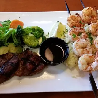 Steak & Grilled Shrimp Skewers