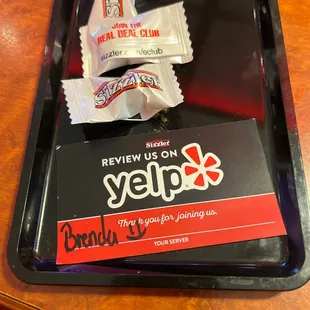 The waitress Brenda was AMAZING!