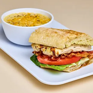 Pick 2 Combo with Broccoli Cheddar Soup and Chicken Club