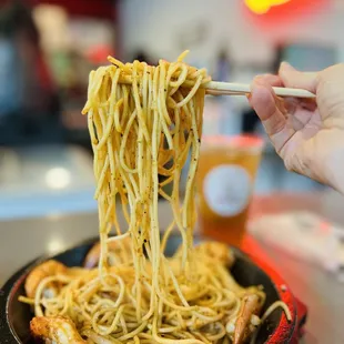 Spicy Shrimp Aglio Olio Pasta