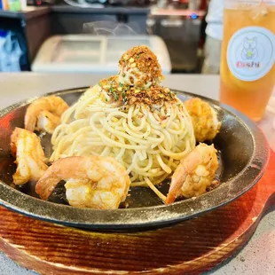 Spicy Shrimp Aglio Olio Pasta