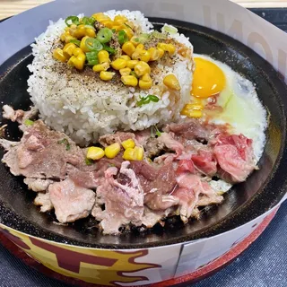 Hot Plate Beef Rice Plate