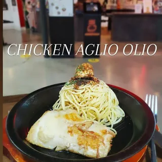 Chicken Aglio Olio Pasta