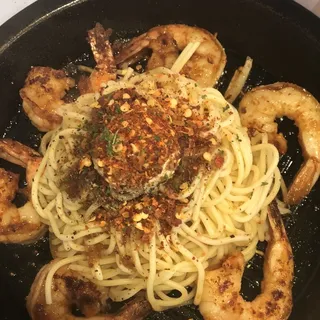 Spicy Shrimp Aglio Olio Pasta