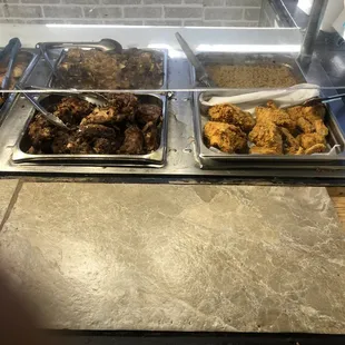 a variety of food items