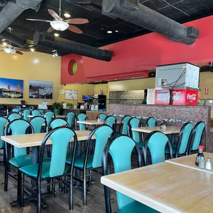 the interior of the restaurant