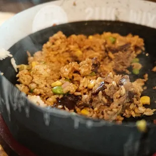 a plate of food on a table