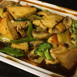 Szechuan tofu and vegetable. Not bad
