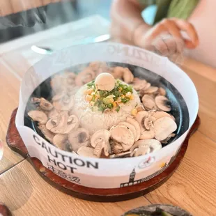 Salmon Pepper Rice with Shrooms