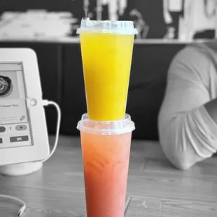 Mango Lassi Sugarcane Juice and Strawberry Sugarcane Juice | @whaevaeats
