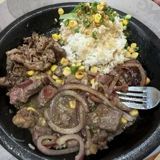 Steak Cube Pepper Rice