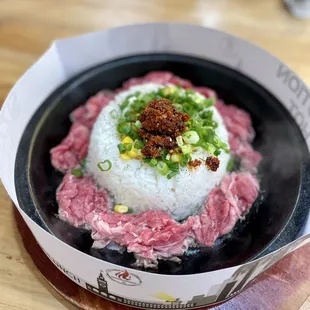 Spicy garlic beef