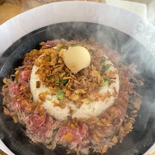 Onion Beef Pepper Rice