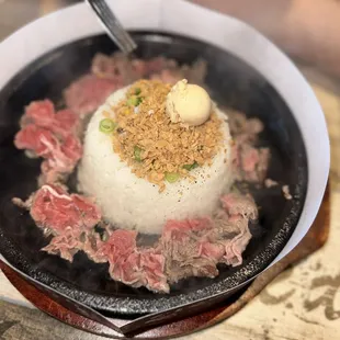 Garlic Beef Pepper Rice