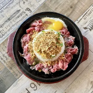 Garlic Beef Pepper Rice