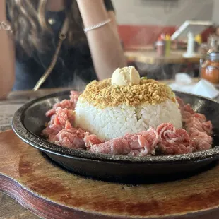Garlic Beef Pepper Rice