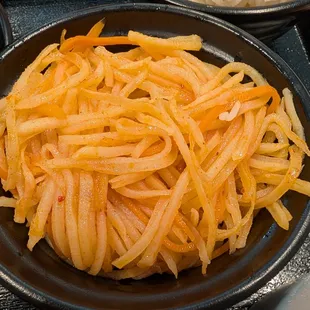 Side of julienned potatoes