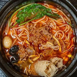 Hot &amp; Spicy Beef Slice Rice Noodle